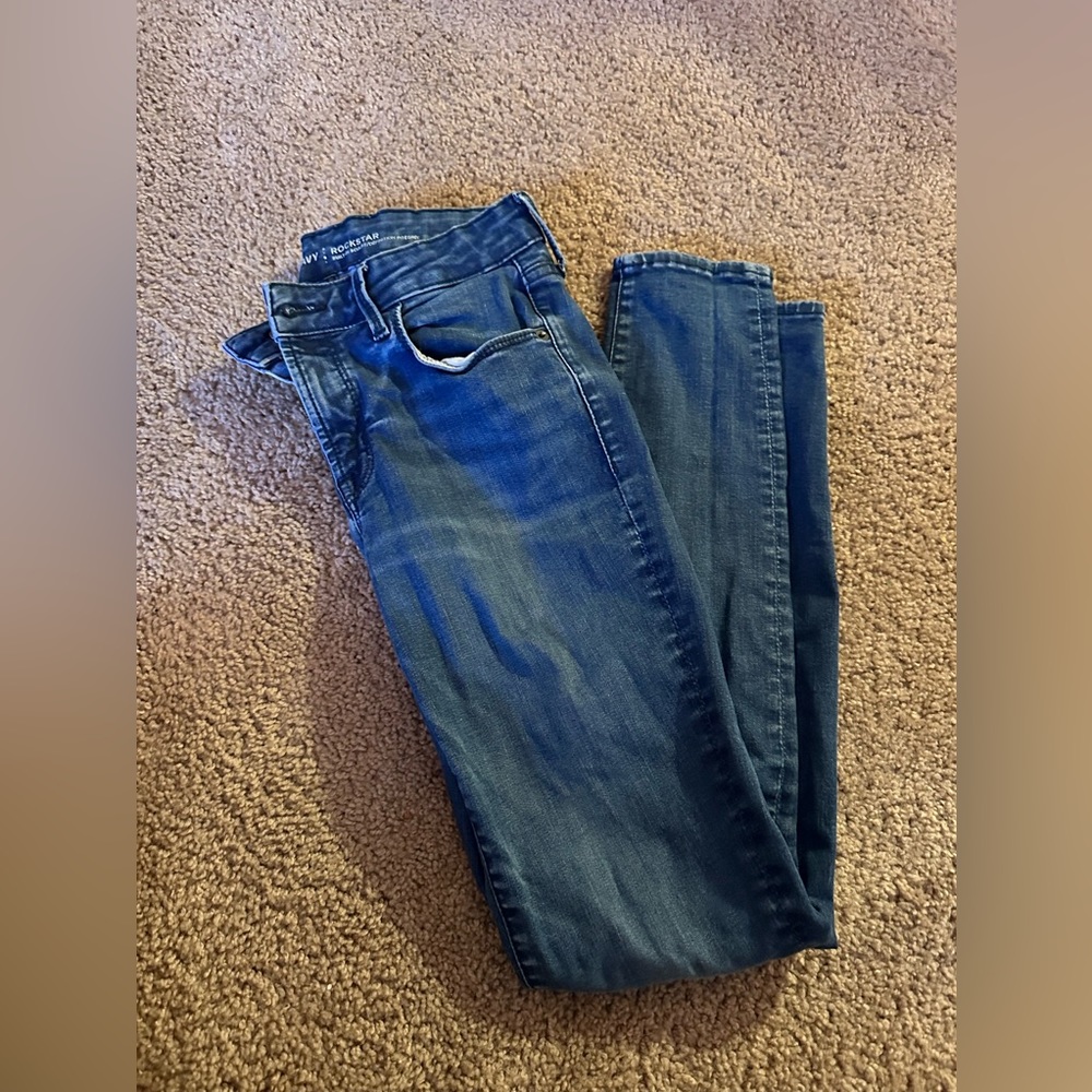 Old navy blue jeans